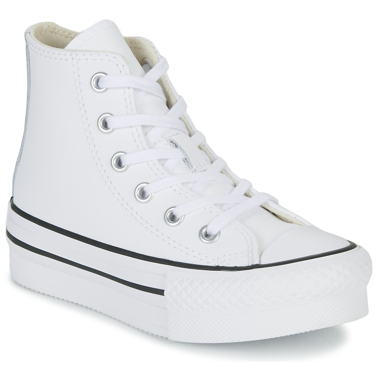 Converse - Chuck Taylor All Star Eva Lift Leather Foundation Hi - White