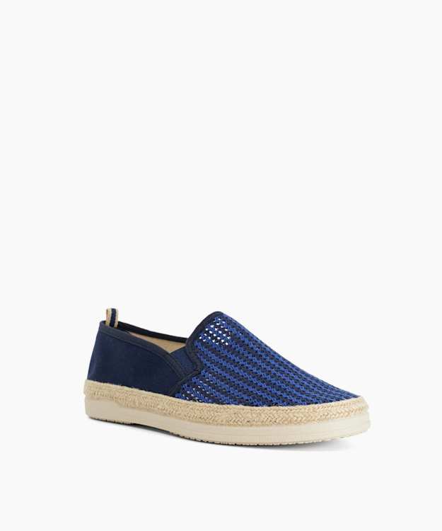 Fishing Navy - Woven Trim Espadrilles