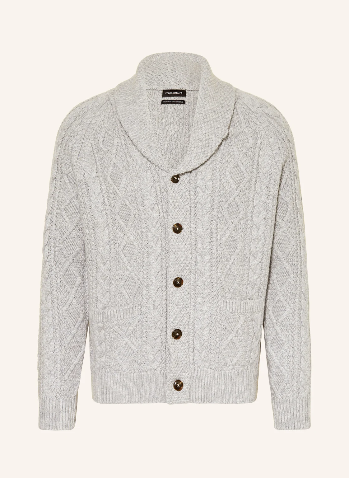 STROKESMAN'S Strickjacke aus Merinowolle