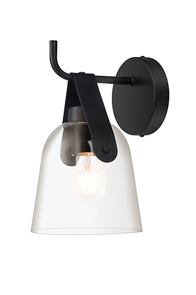 Applique murale Calume E27 15W L.16xH.27xP.19cm noir GoodHome