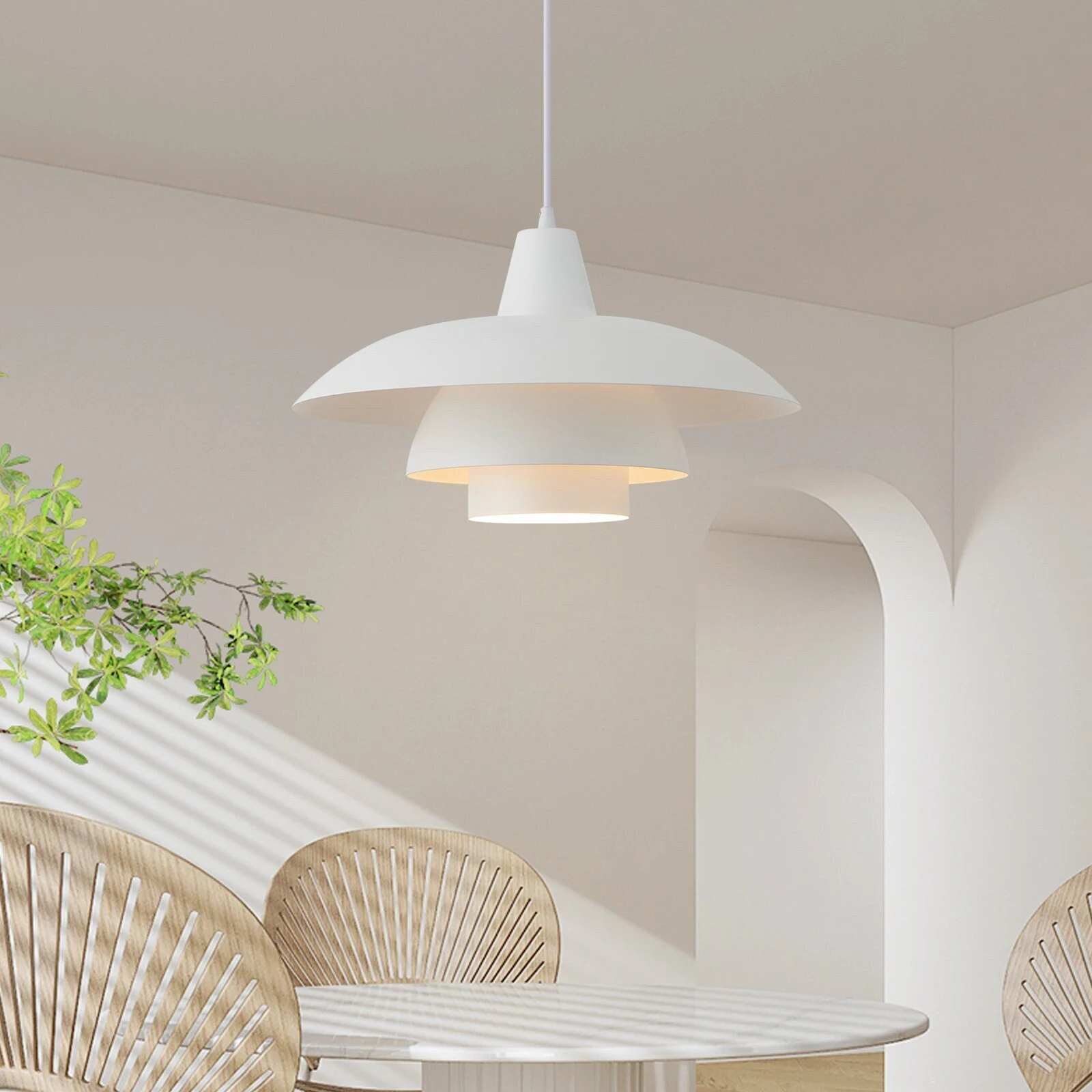 Tiered Scandinavian Pendant Light: Modern Nordic Style