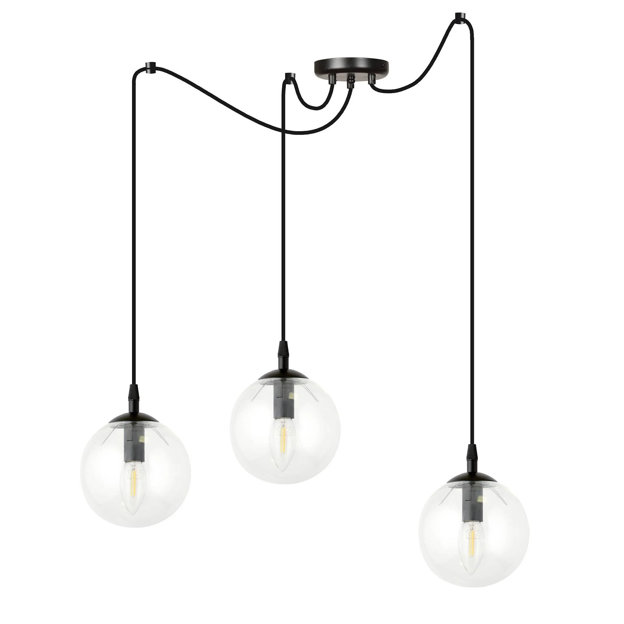 3-lichts hanglamp Cristiano
