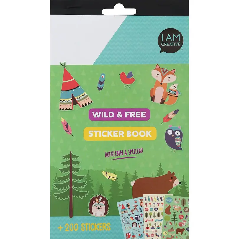 Sticker 6er-Set Wild & Free