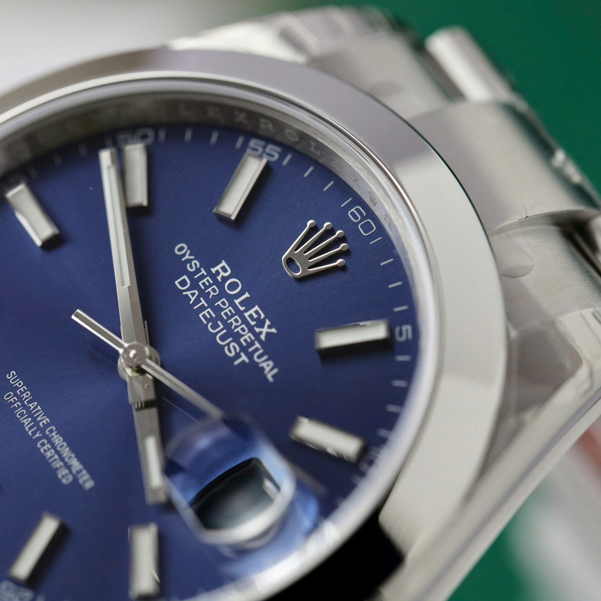 Rolex Datejust 126300 904L Steel Blue Dial 41mm Oyster Super Clone