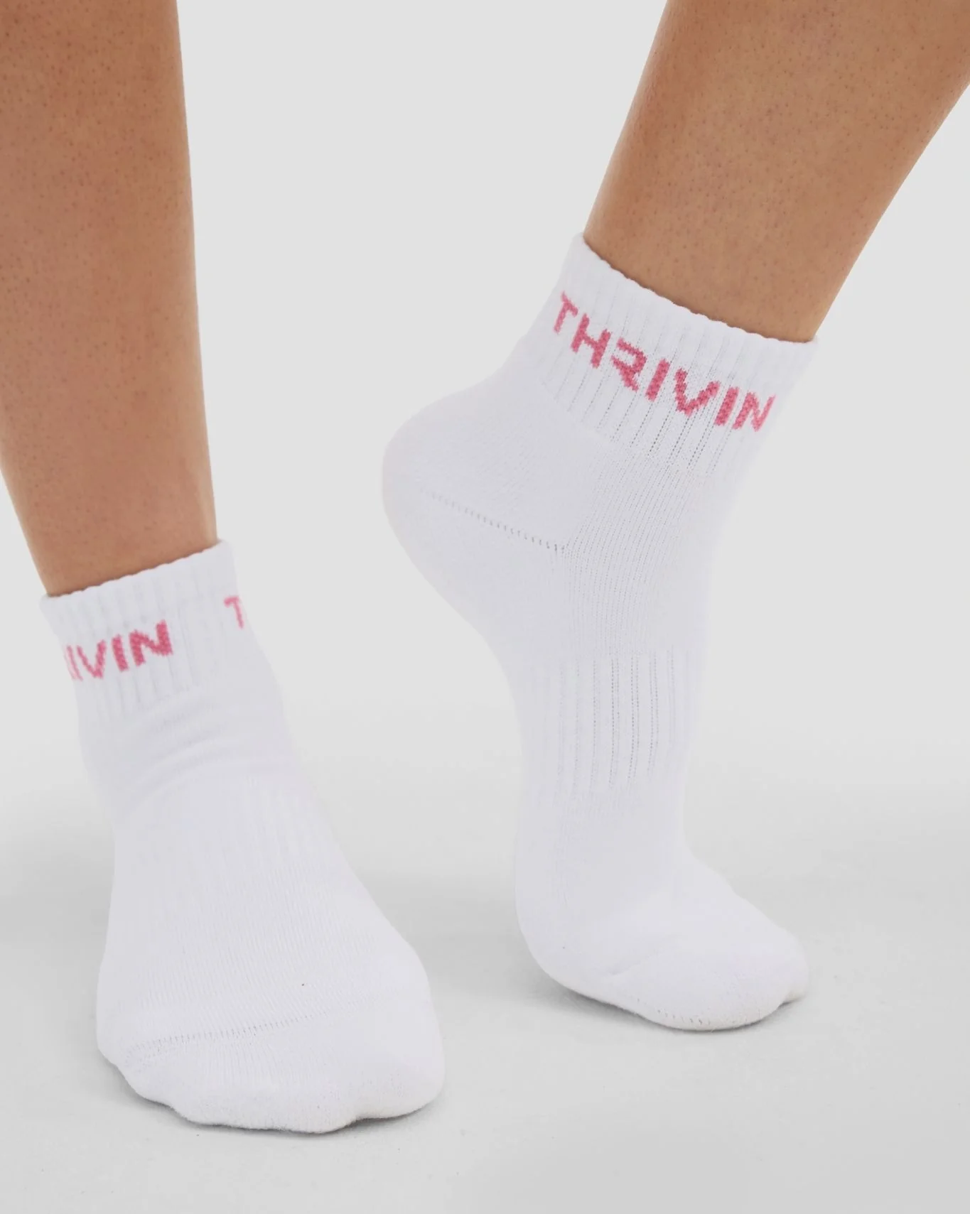 THRIVIN Mid Socks | Bubble Pink