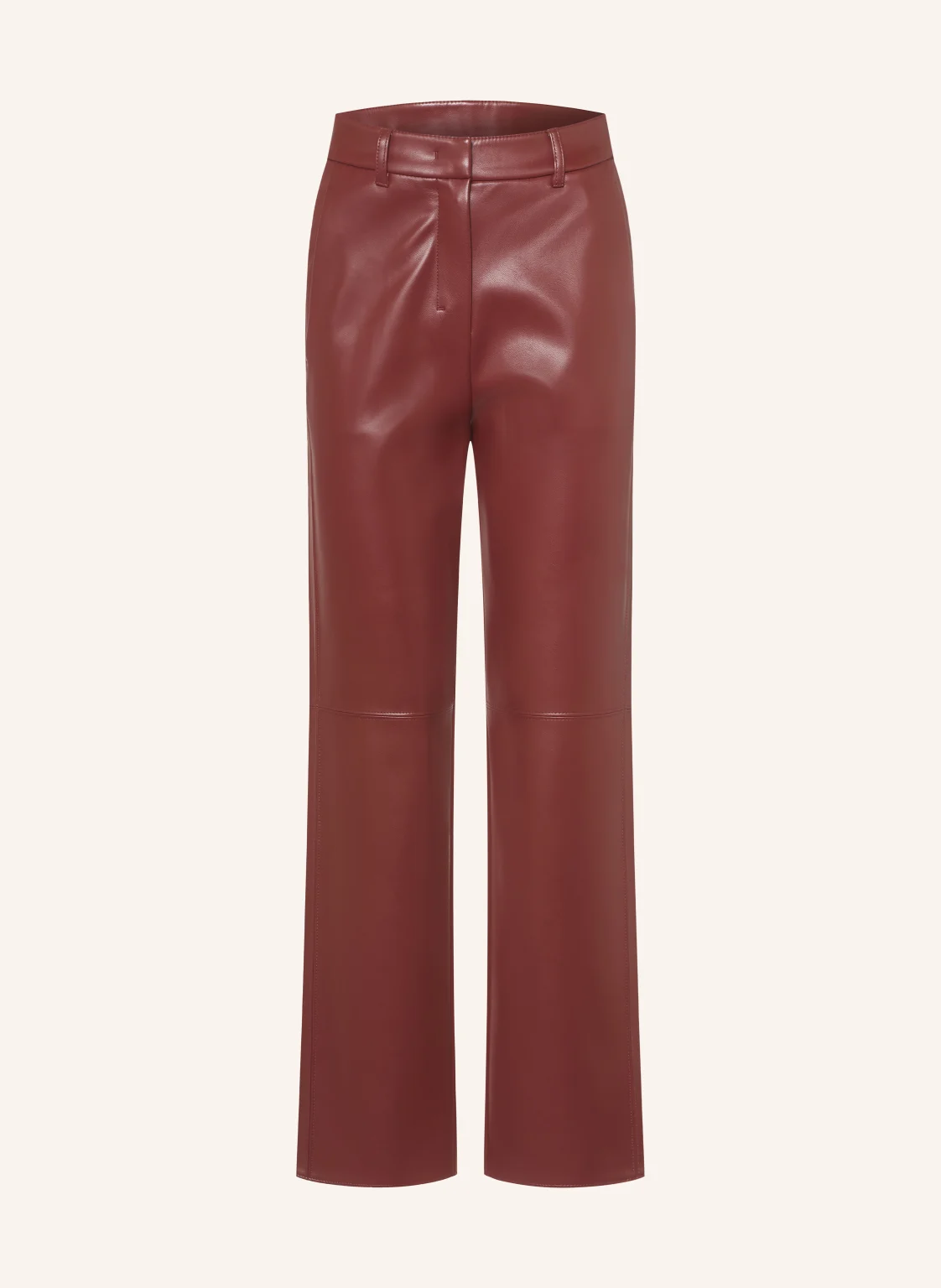 S Max Mara Hose SOSPIRO in Lederoptik
