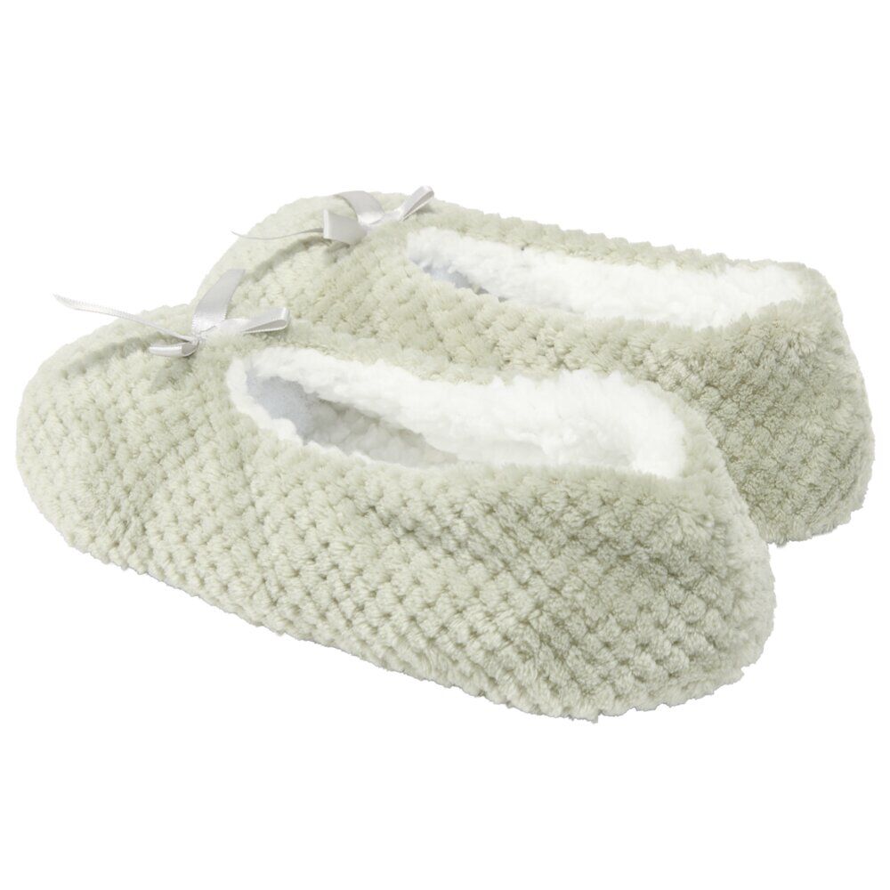 Chaussons ballerines fourrés femme gris 40/41