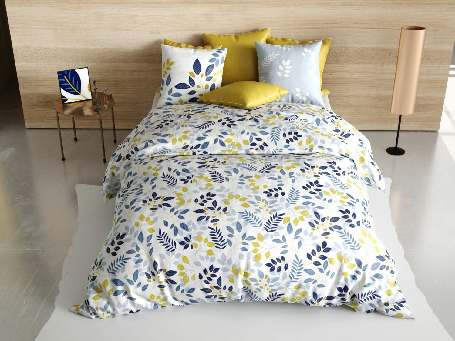 CHLOÉ - Parure housse de couette coton blanc 220x240 cm