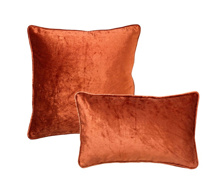 KUSSENSET | 2-delig | Chloe | oranje | Hoii | inclusief binnenkussens