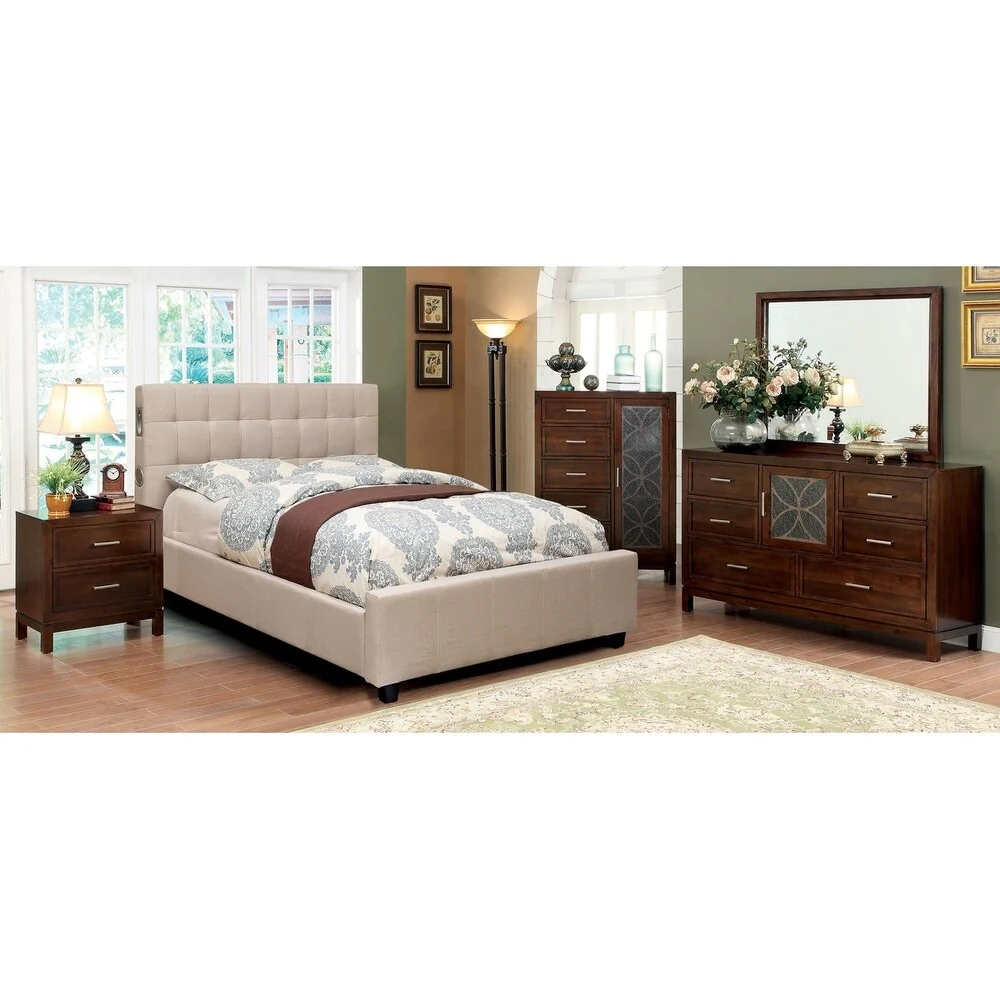 Williams Home Furnishing Dillan California King Bed in Ivory Finish