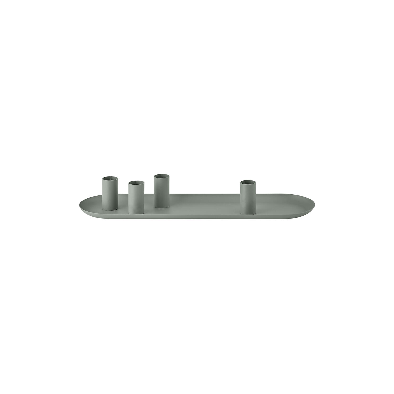 LOHA candle holder oval, agave green