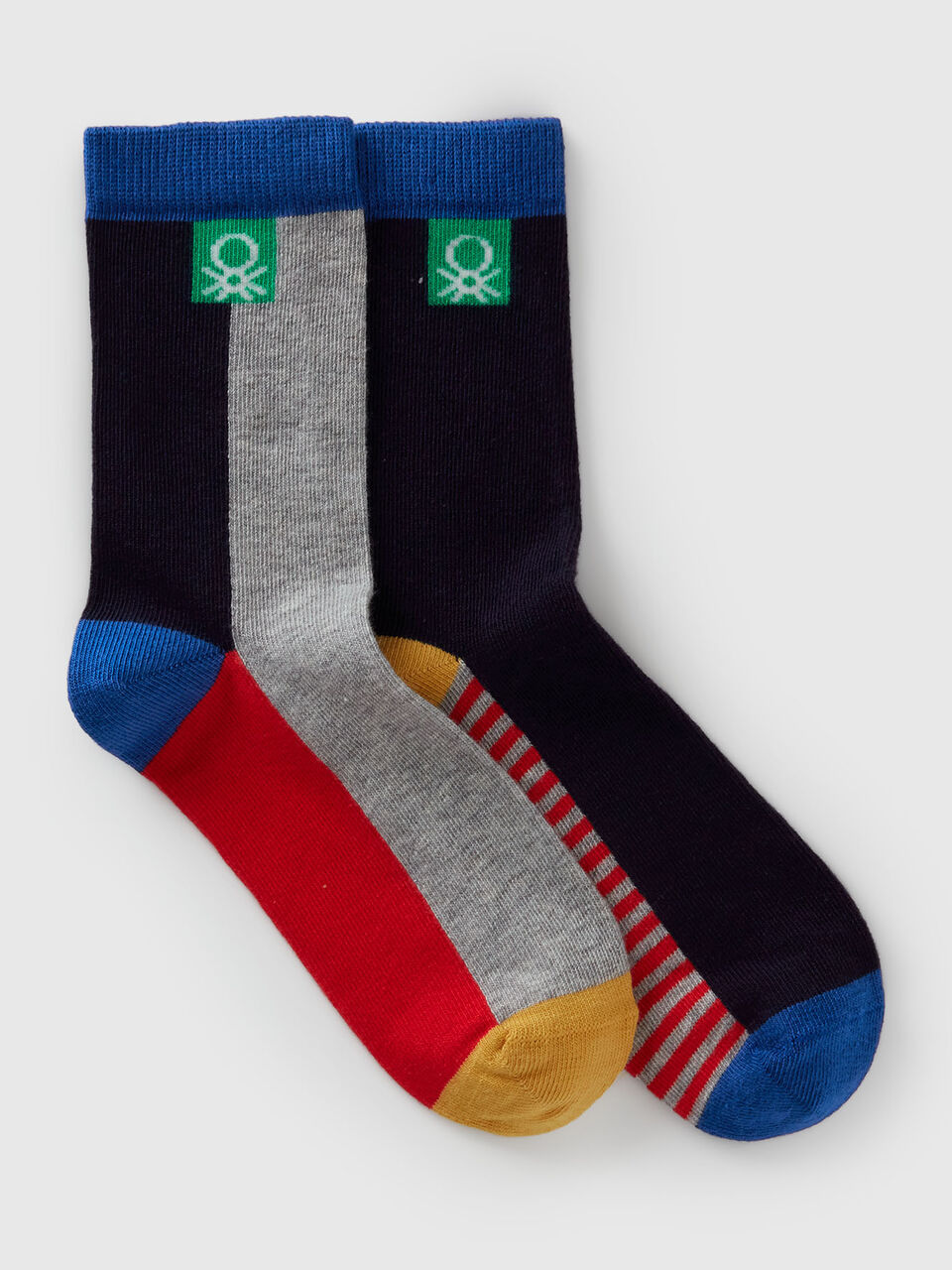 Two pairs of patterned socks