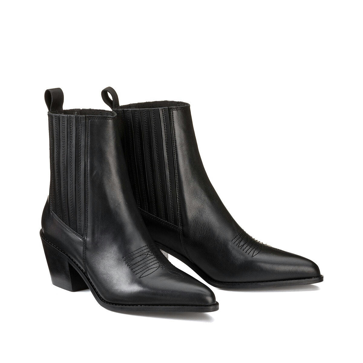 Boots western Signature en cuir