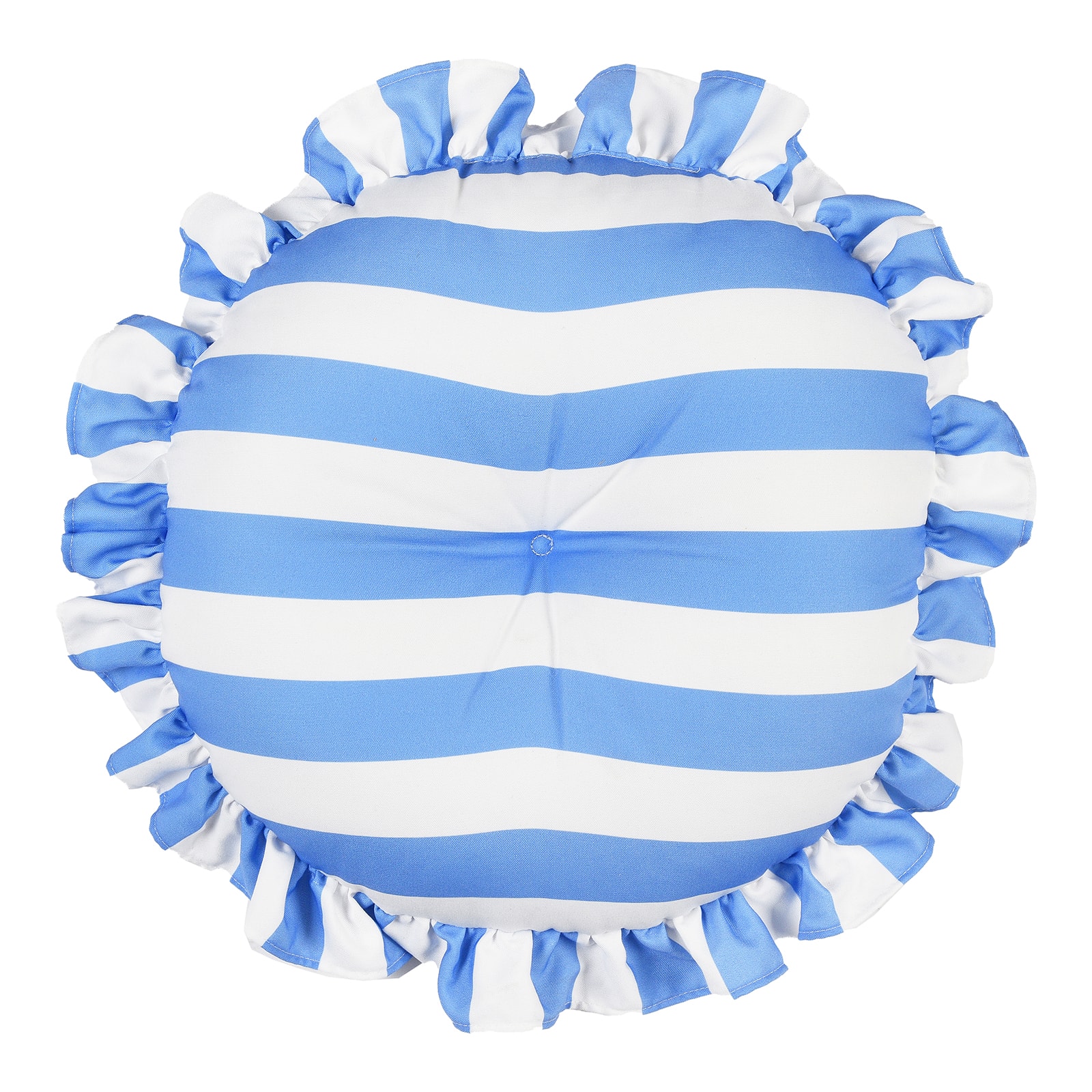 Outdoor-Kissen Capri Blau, ⌀ 40 cm, H 70 mm