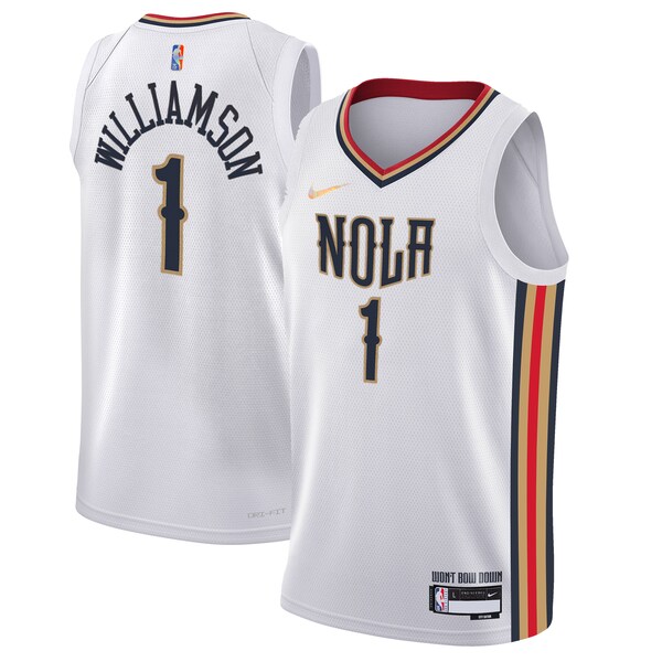 Zion Williamson New Orleans Pelicans Nike Youth Swingman Jersey - City Edition - White
