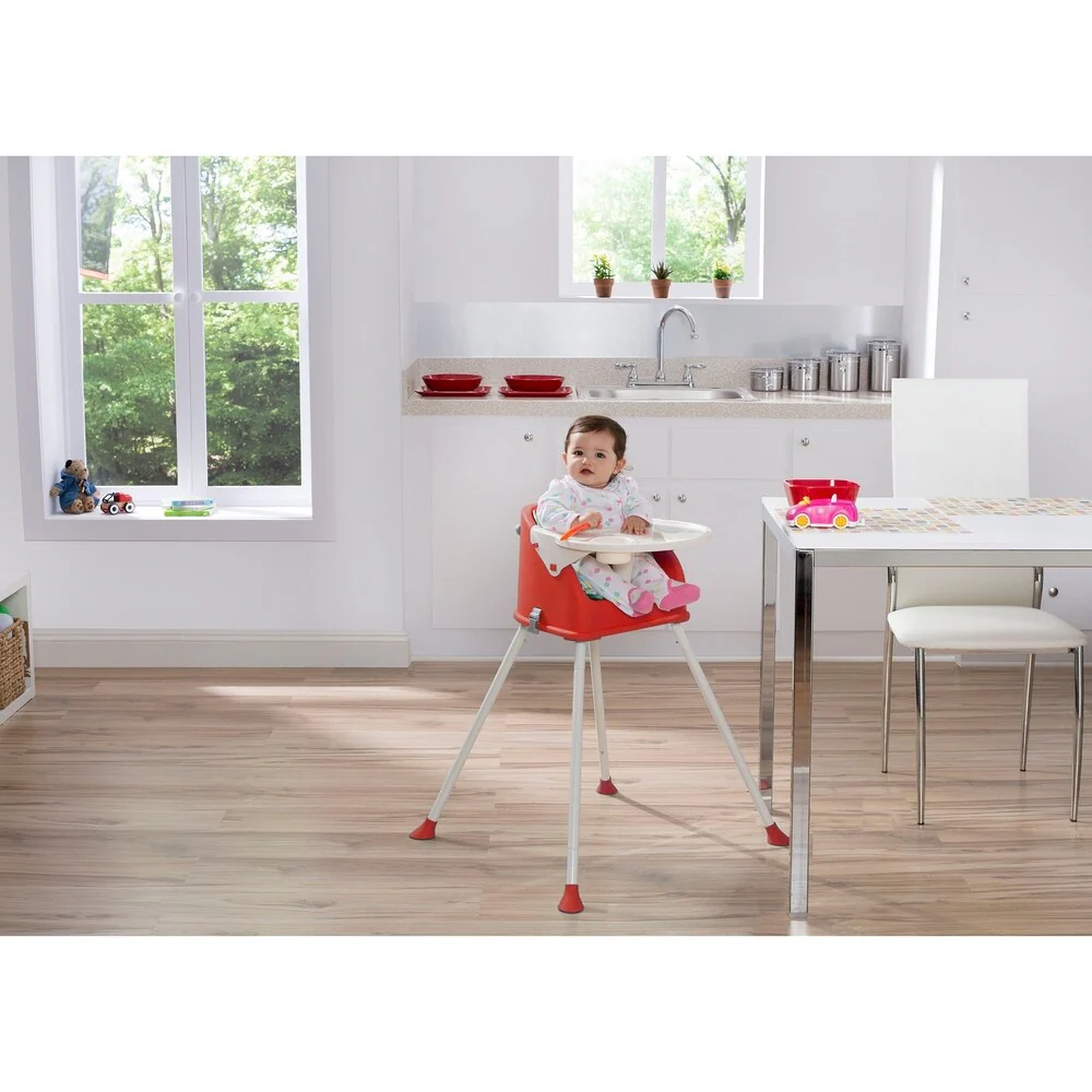 Delta Children Perfect Fit Multi-Use High Chair, Red