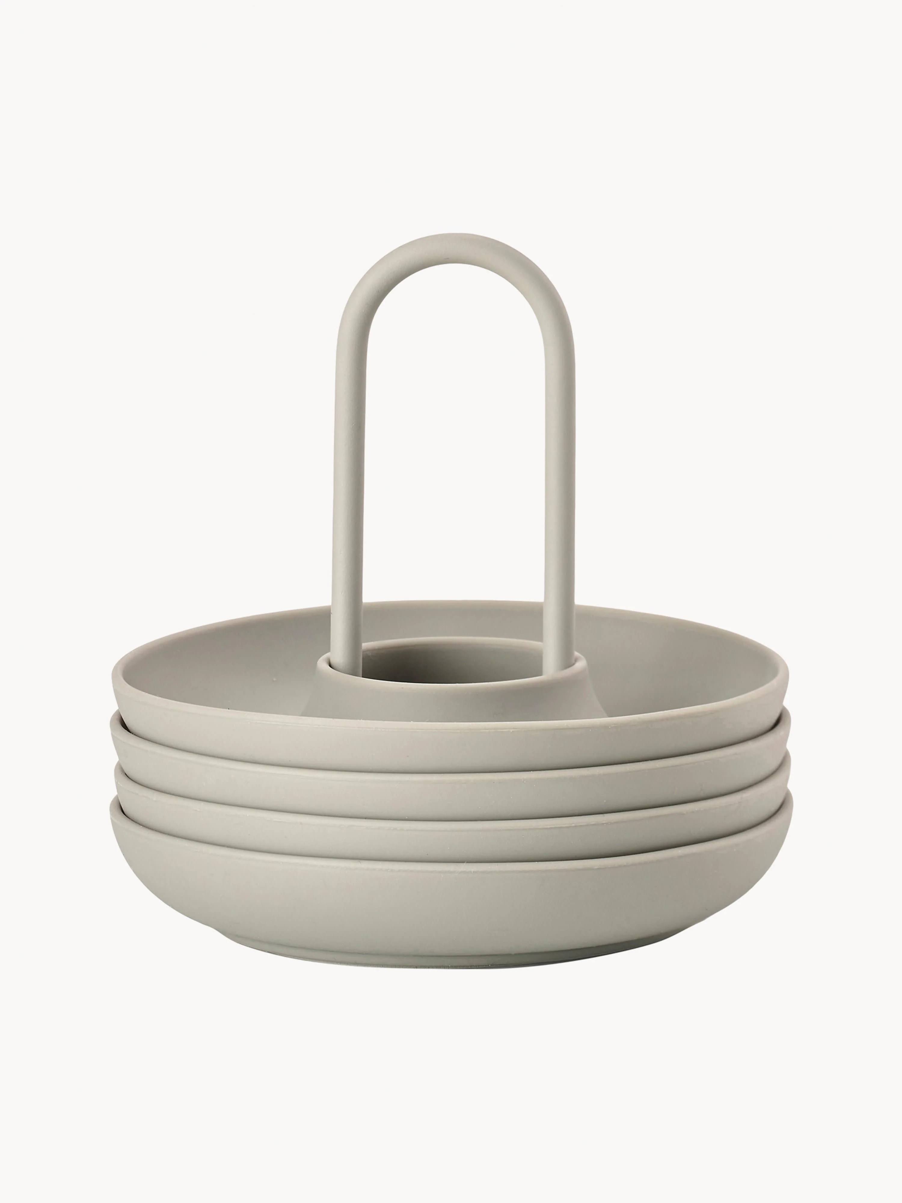 Eierbecher Singles mit Halter, 5er-Set