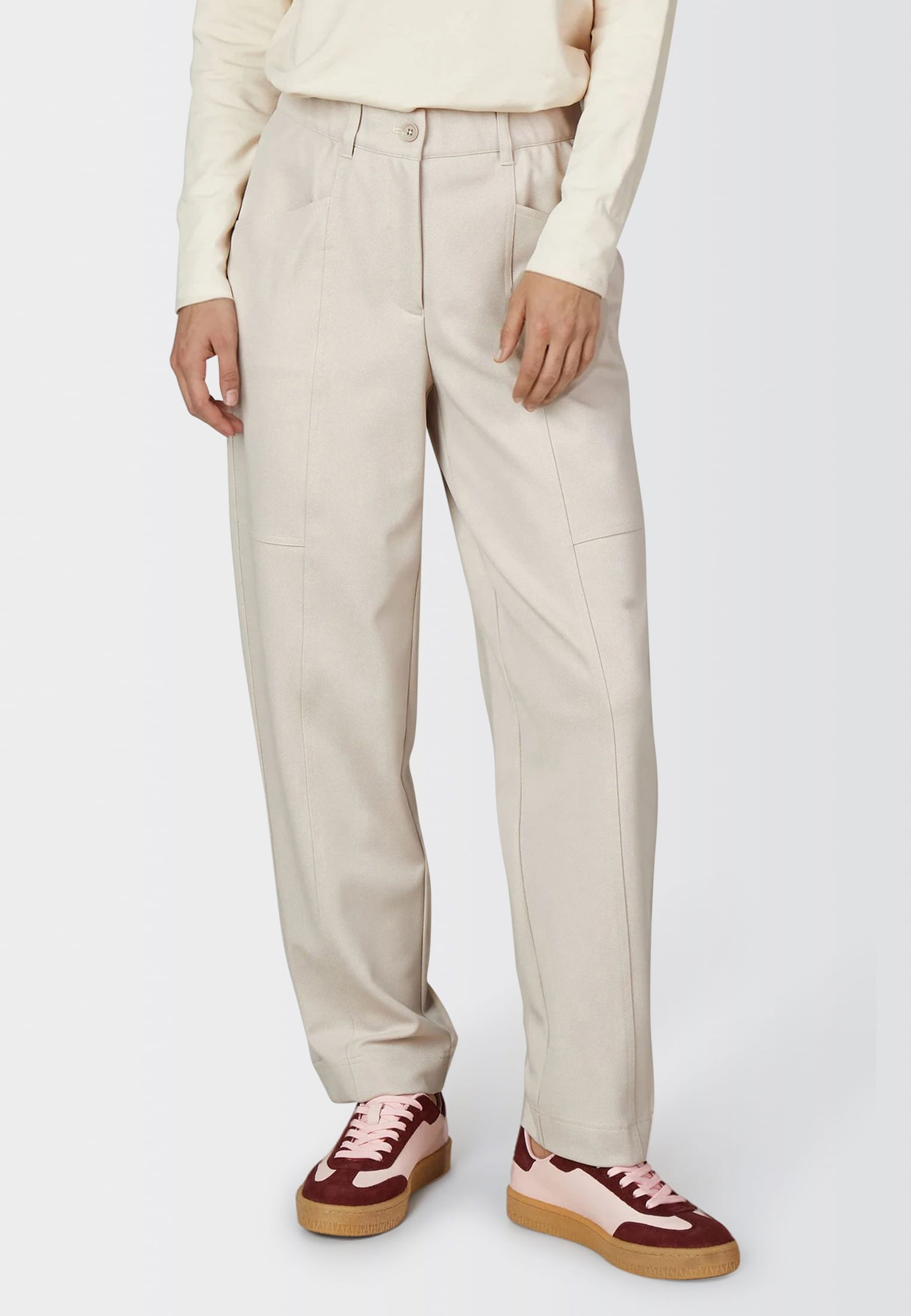 Hose aus Twill-Jersey