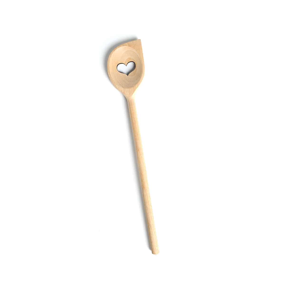 Kochlöffel Herz Creme,B 300 x H 10 x T 50 mm