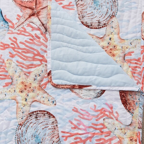 Greenland Home Fashions Beach Days Cotton-Rich Throw Blanket