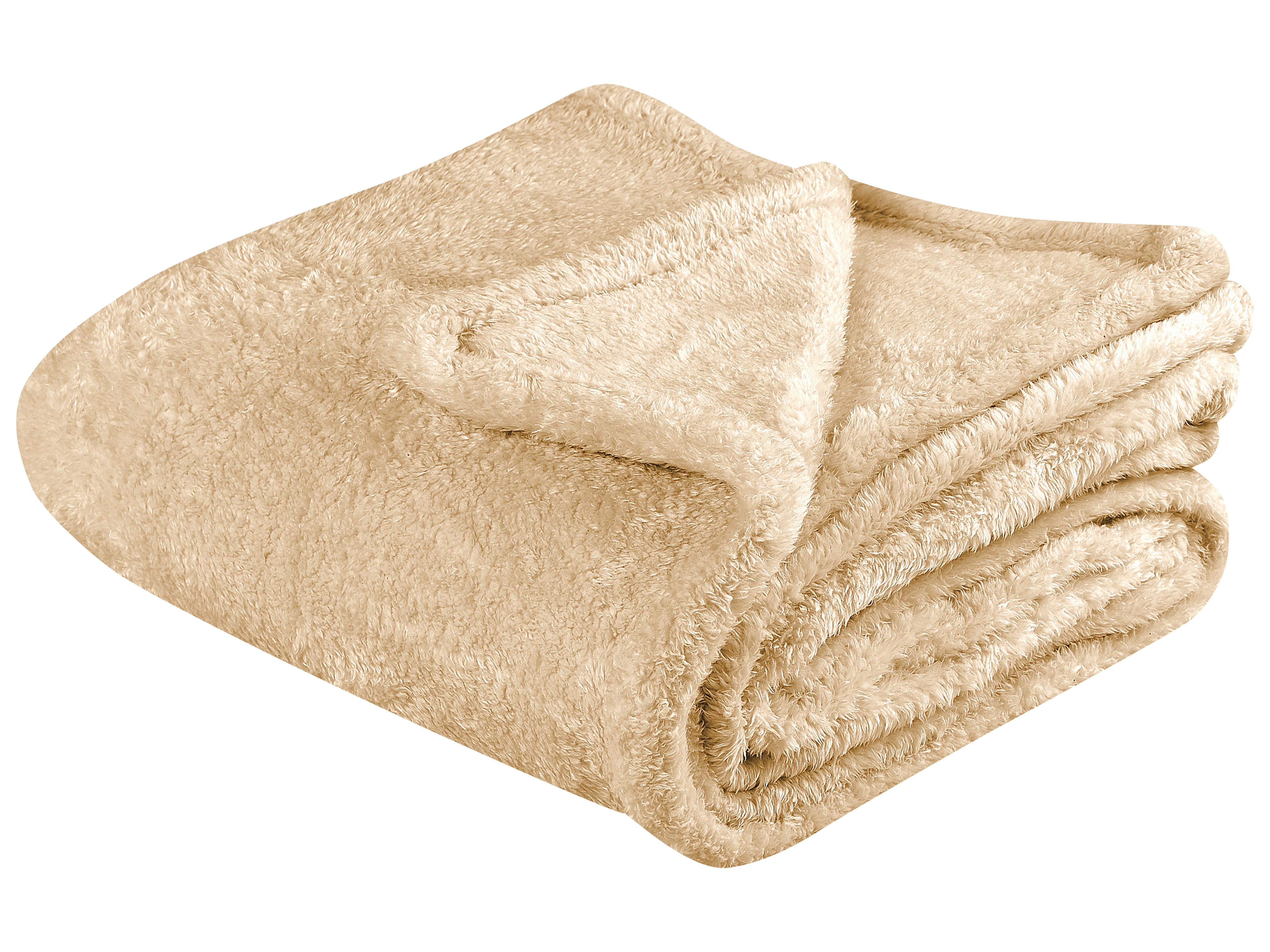 Blanket NAMDU 125 x 150 cm Sand Beige