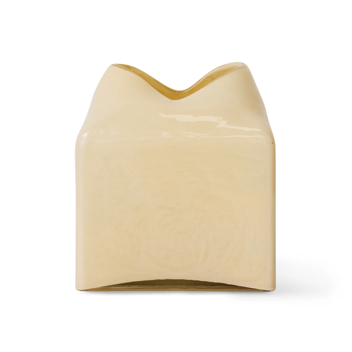 HKliving - Forma Glasvase, cream