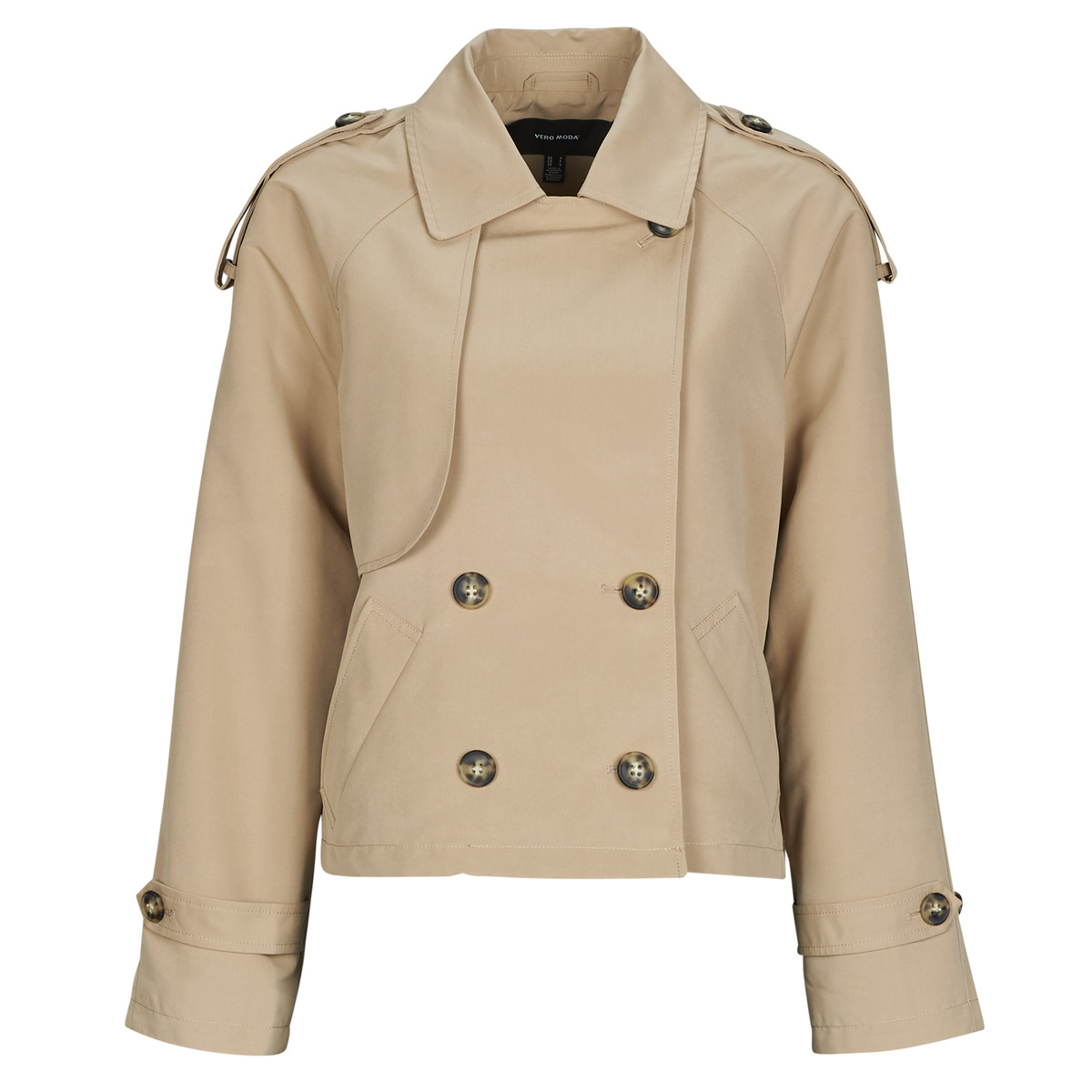 Vero Moda - VMCHLOE SHORT TRENCHCOAT - Beige