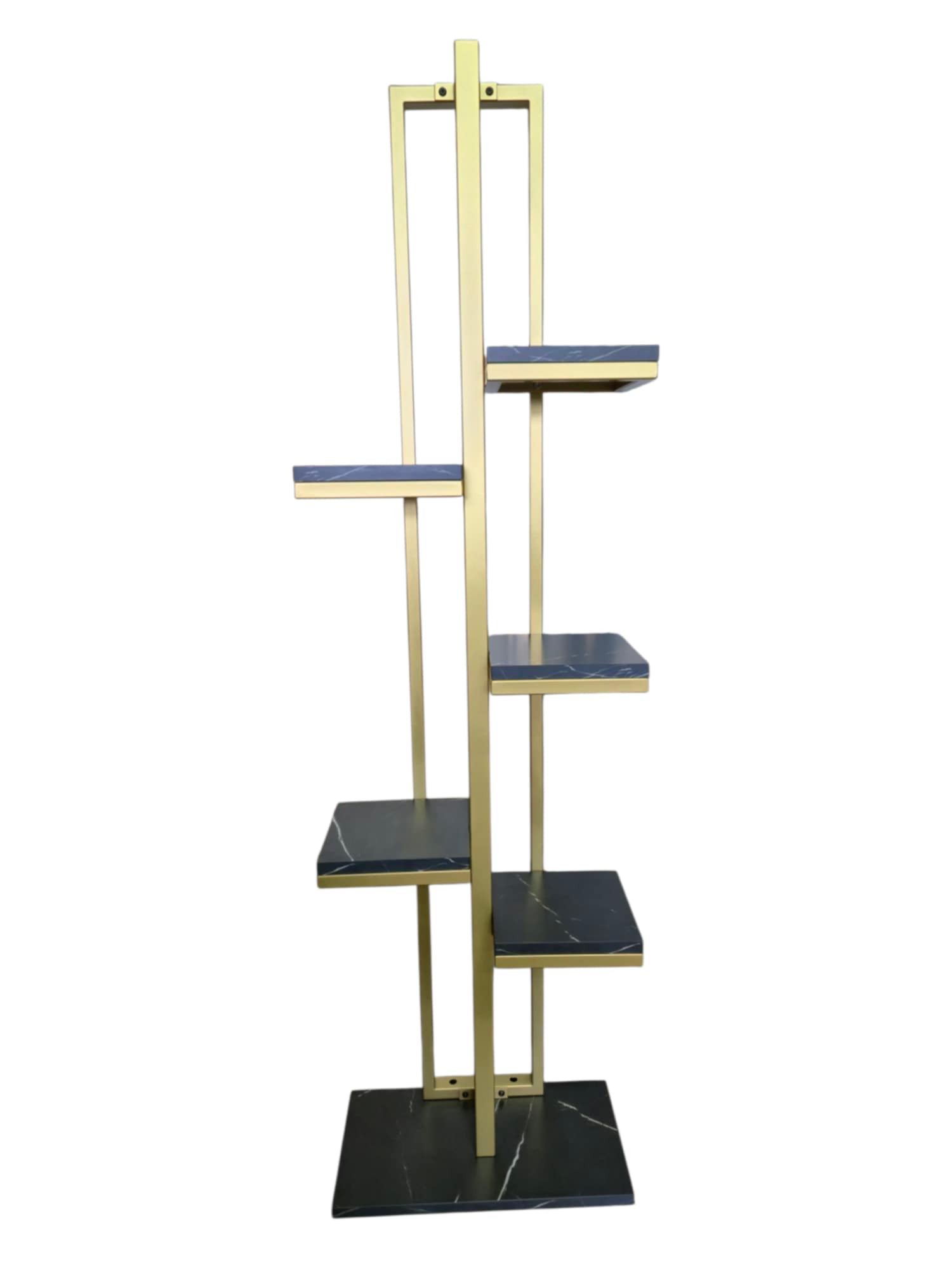 Kwietnik King półka stojak duży metalowy loft glamour złoty