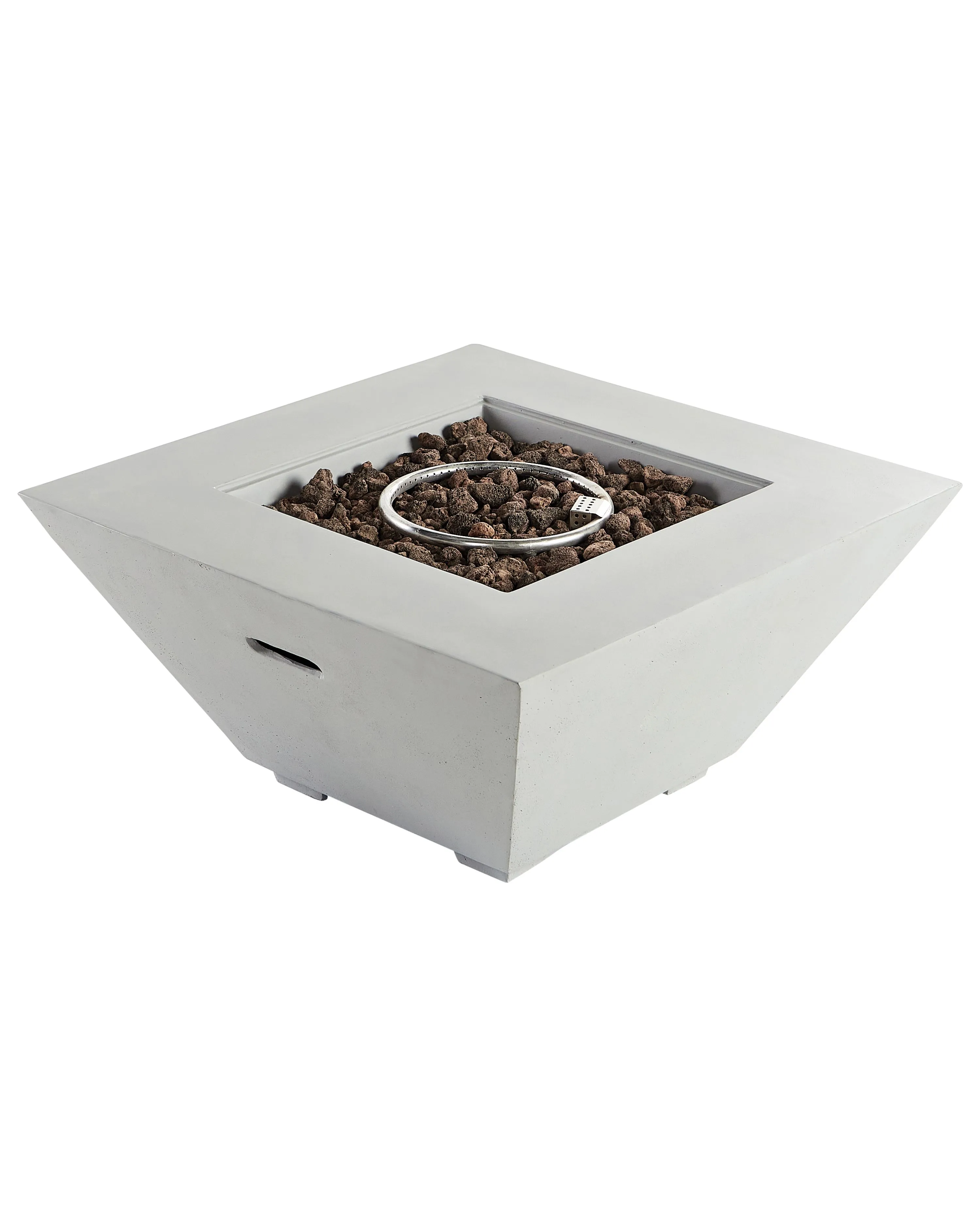 Gas Fire Pit KATMAI Concrete Light Grey