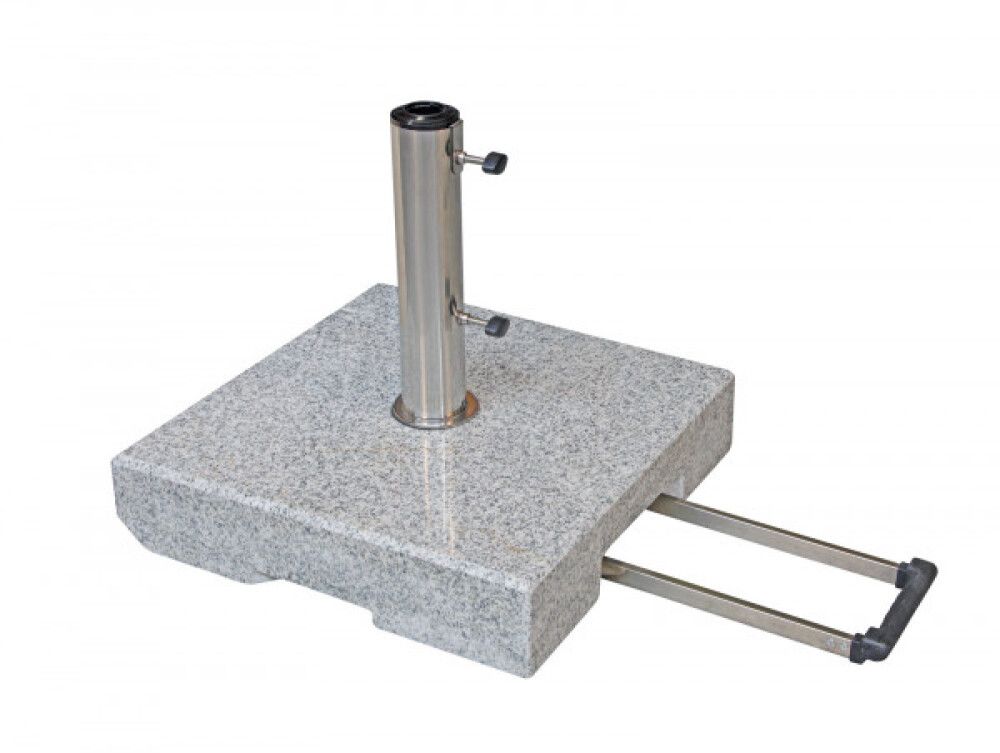 PARASOLLFOT DOPPLER ACTIVE MED HJUL 30KG GRANITT