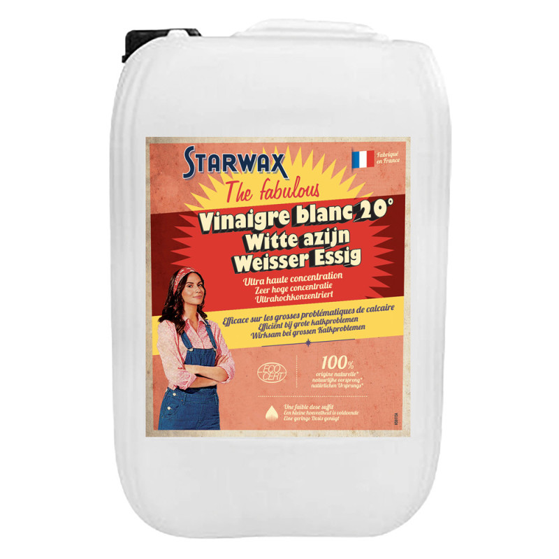 Vinaigre blanc ménager 20° 10 L STARWAX