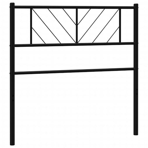 NNEVL Metal Headboard Black 90 cm
