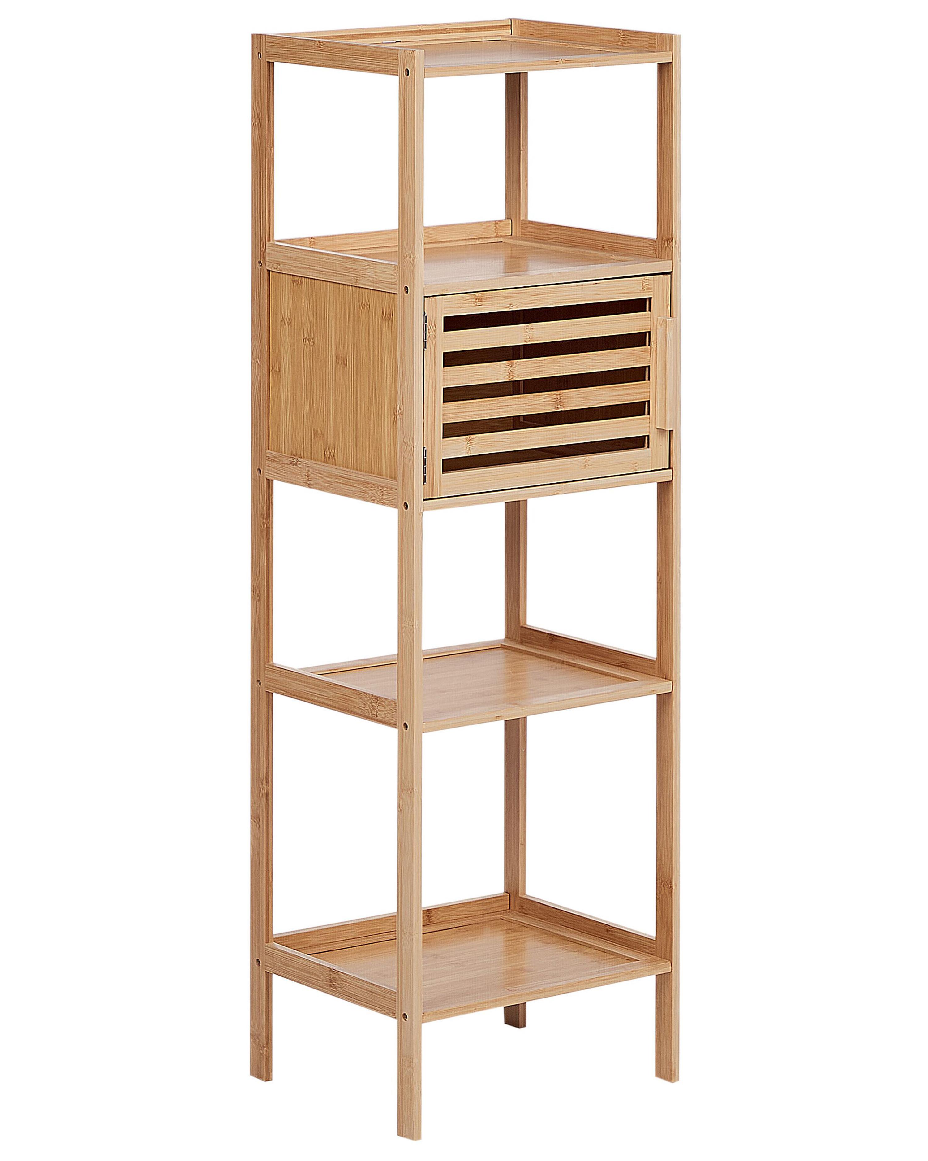 Shelving Unit LAFAYETTE Bamboo Light Brown