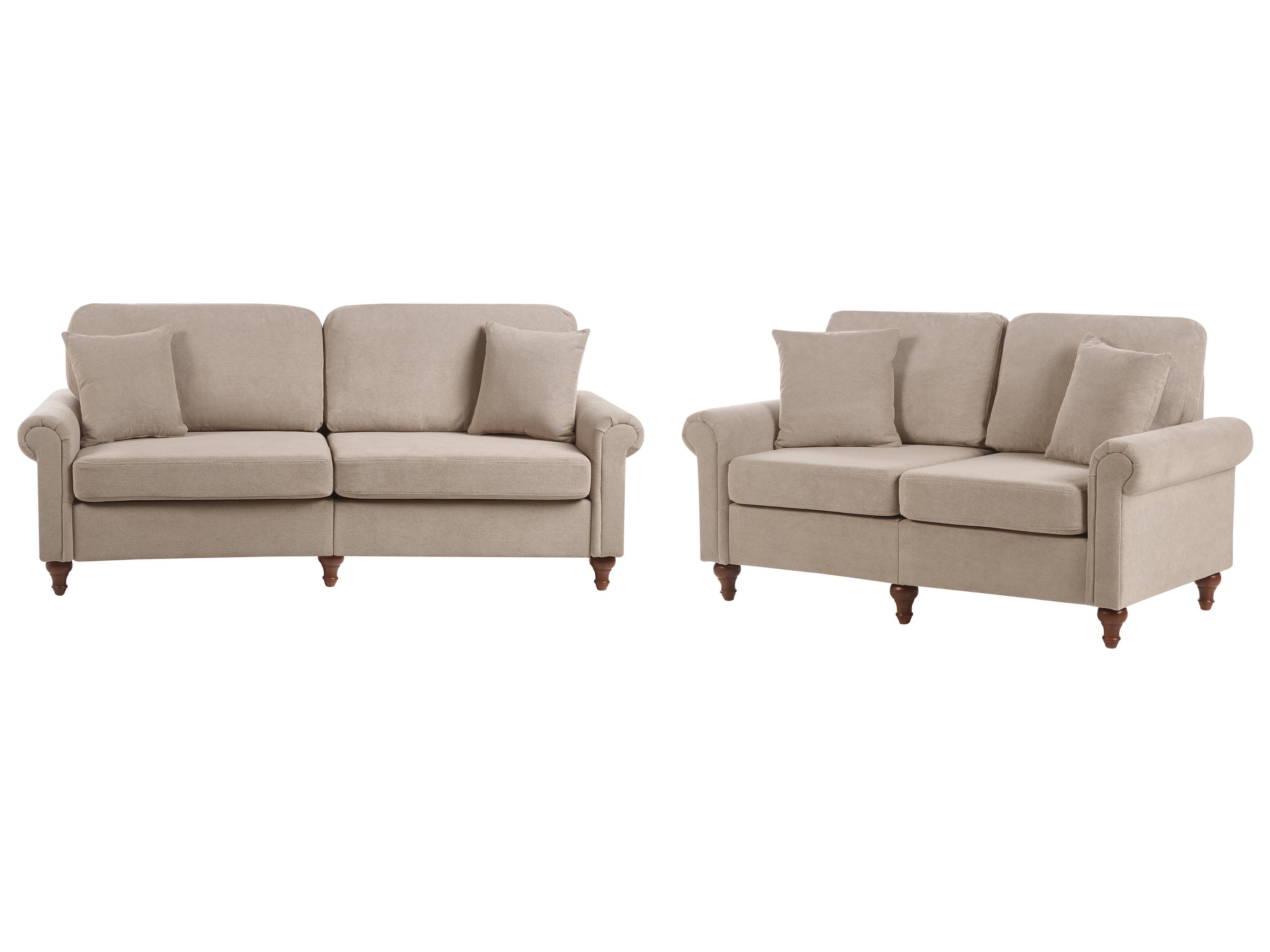 Sofa 2 Seater GINNERUP Fabric Taupe