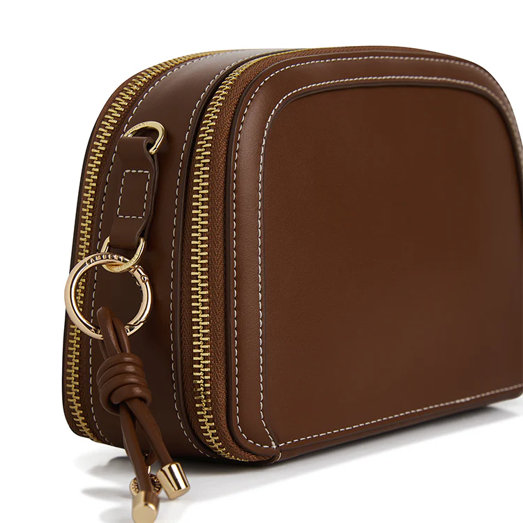 The Emmy - Hazelnut Vegan Leather Crossbody Bag