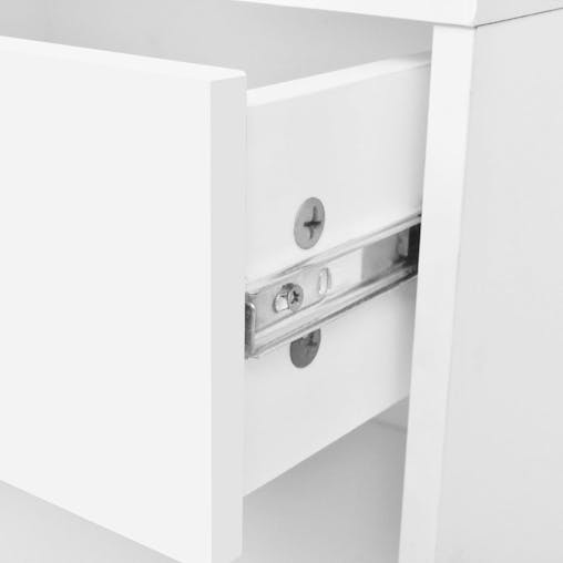 NNEVL Nightstand 2 pcs with Drawer White