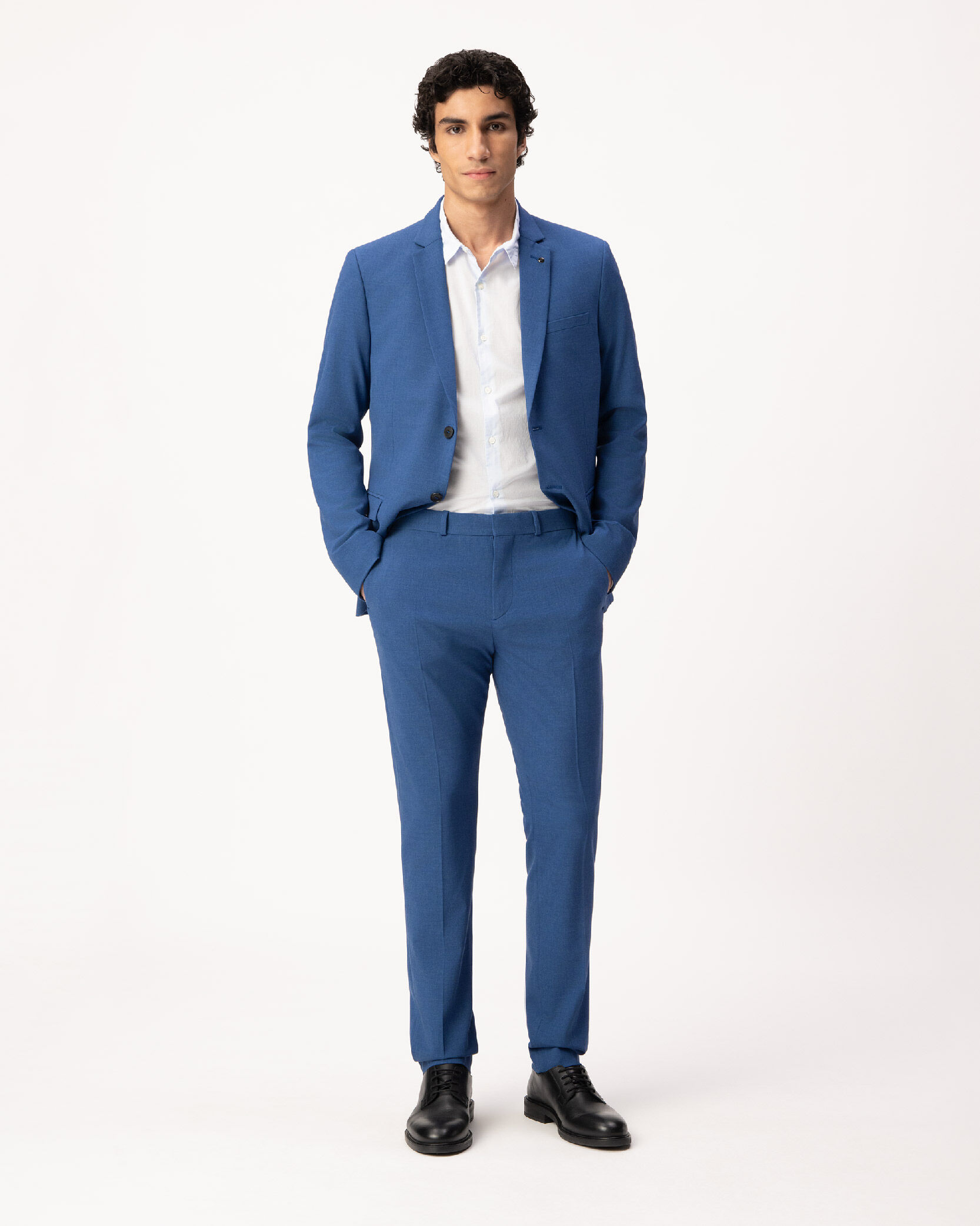 Pantalon de costume bleu indigo Homme