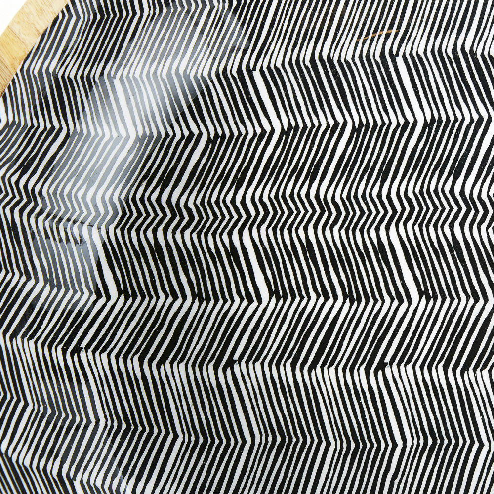 TERRITOIRE - Vide-poches en manguier massif motifs graphiques