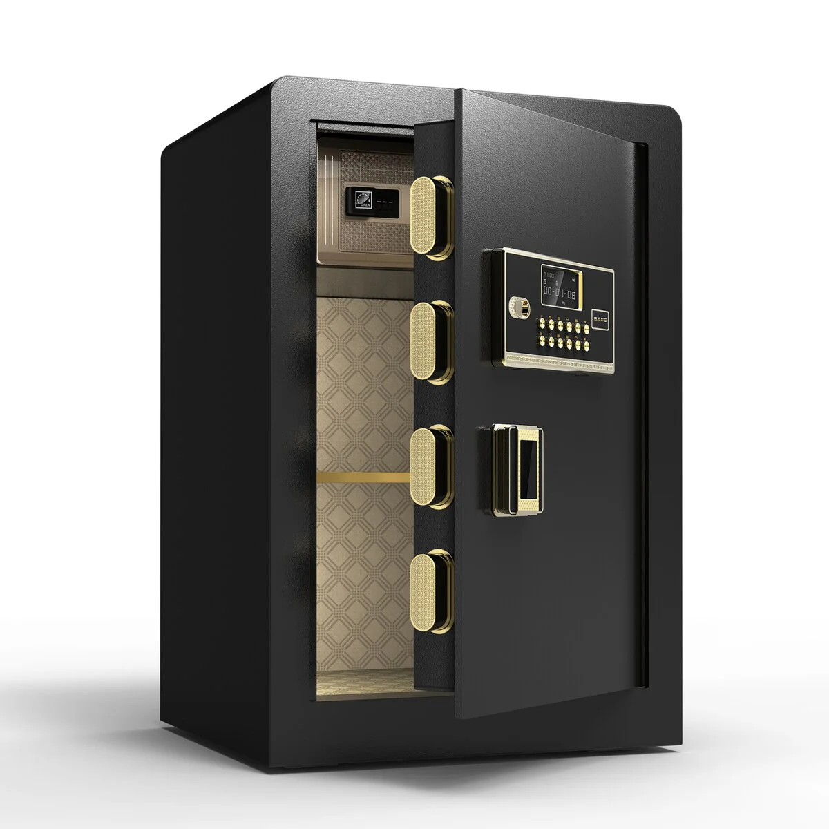 2.04 Cubic Feet Electronic Digital Security Safe w/ Keypad & Key Lock