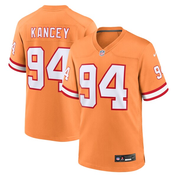 Calijah Kancey Tampa Bay Buccaneers Nike Alternate Team Game Jersey - Orange/White