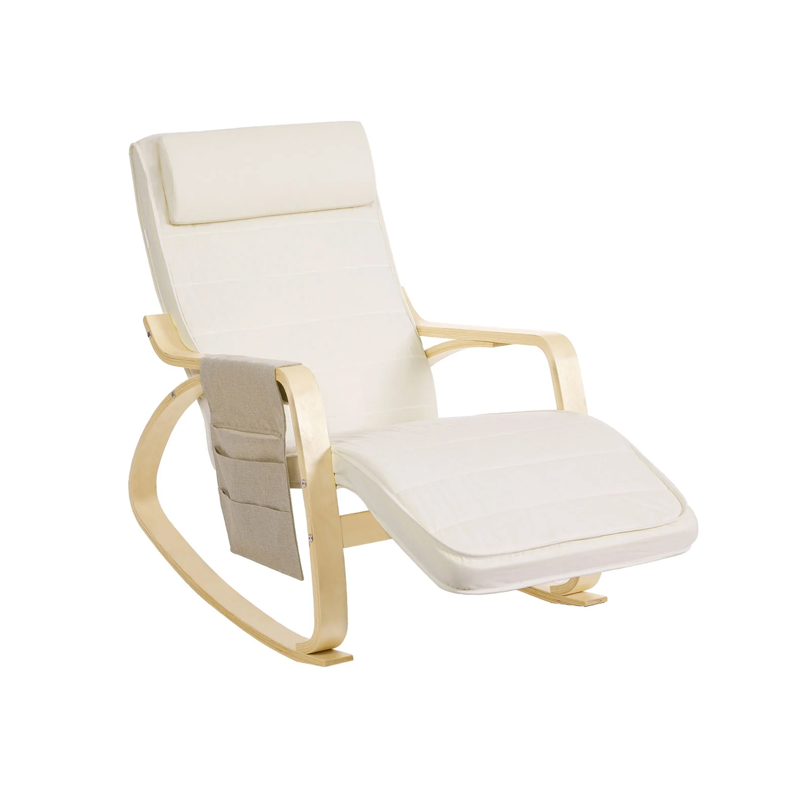 Fauteuil à bascule beige
