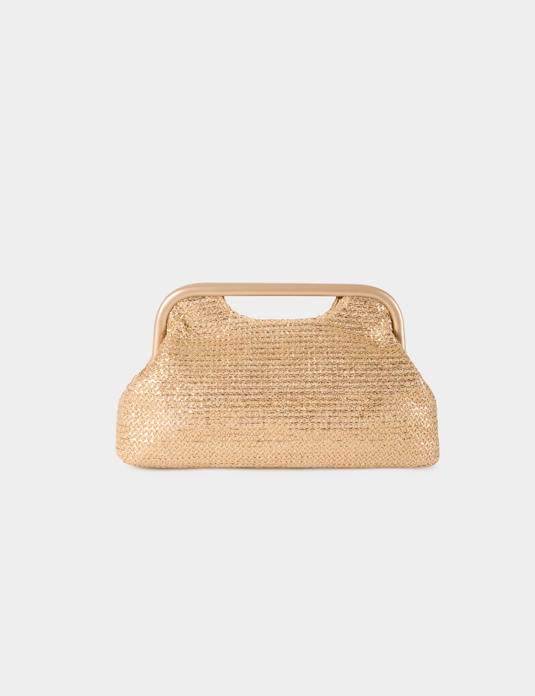Woven Pouch Gold Yellow Women
