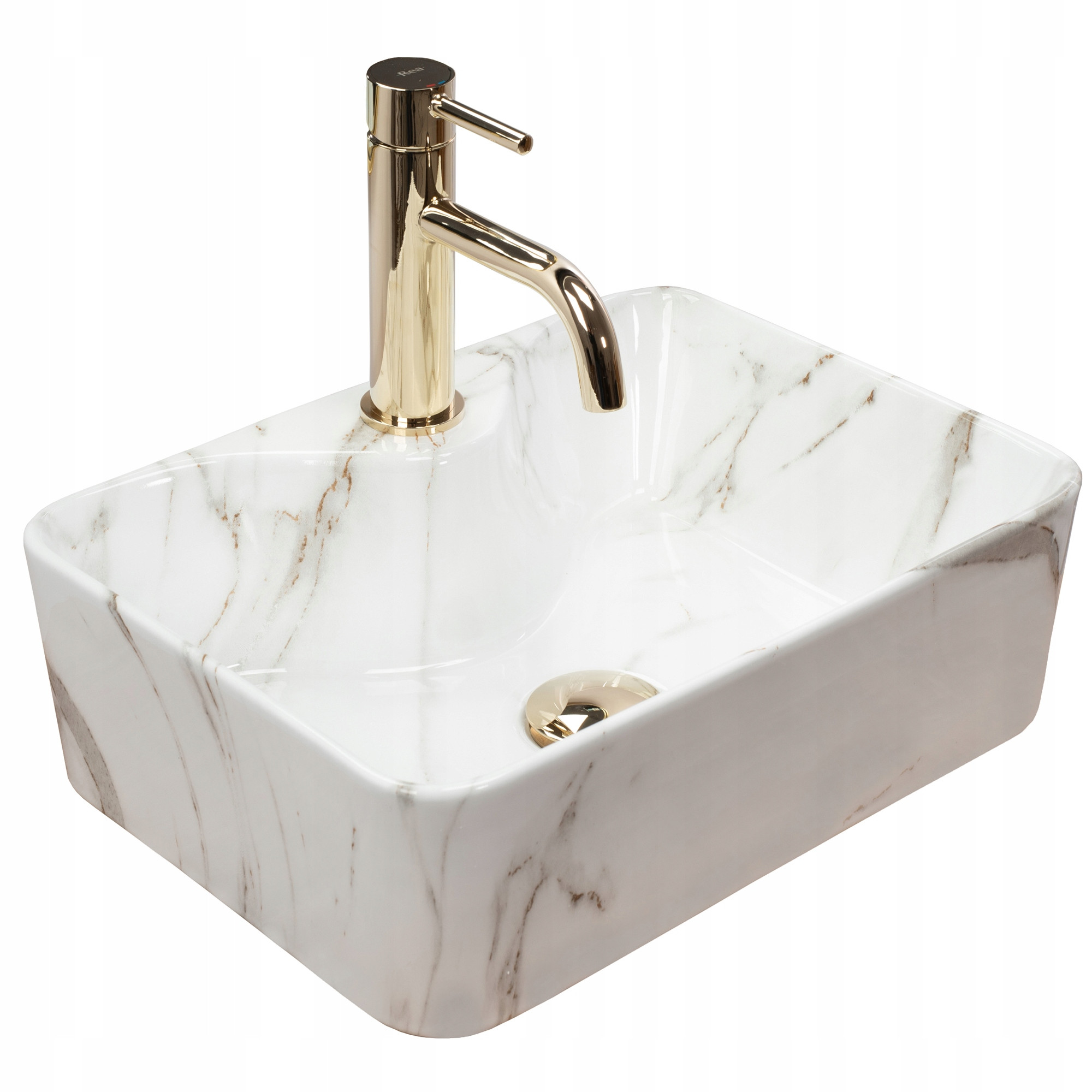 Nablatowa Umywalka Ceramiczna Rea Kelly Mini Aiax