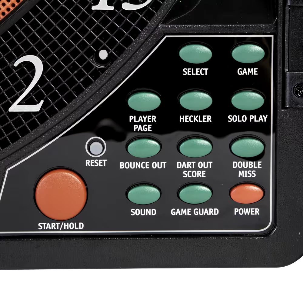 Arachnic Titanium 5400 Electronic 38-Game Dartboard & Cabinet Set w/ Soft Tip Darts & LCD Scoreboard