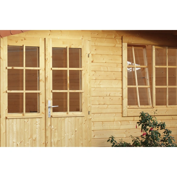 Gartenhaus »Paris«, Holz, BxHxT: 360 x 222 x 330 cm (Außenmaße inkl. Dachüberstand)