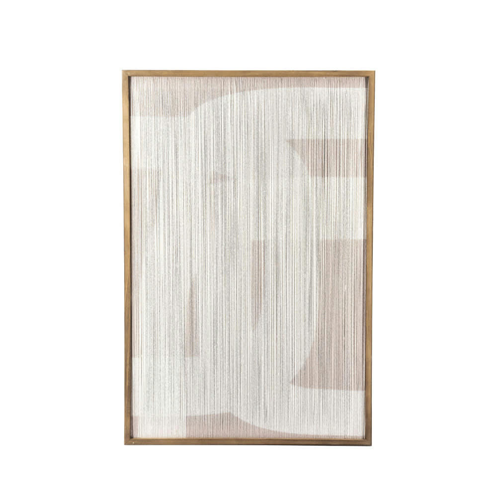 YOKO I - Tableau contemporain blanc 60x90cm