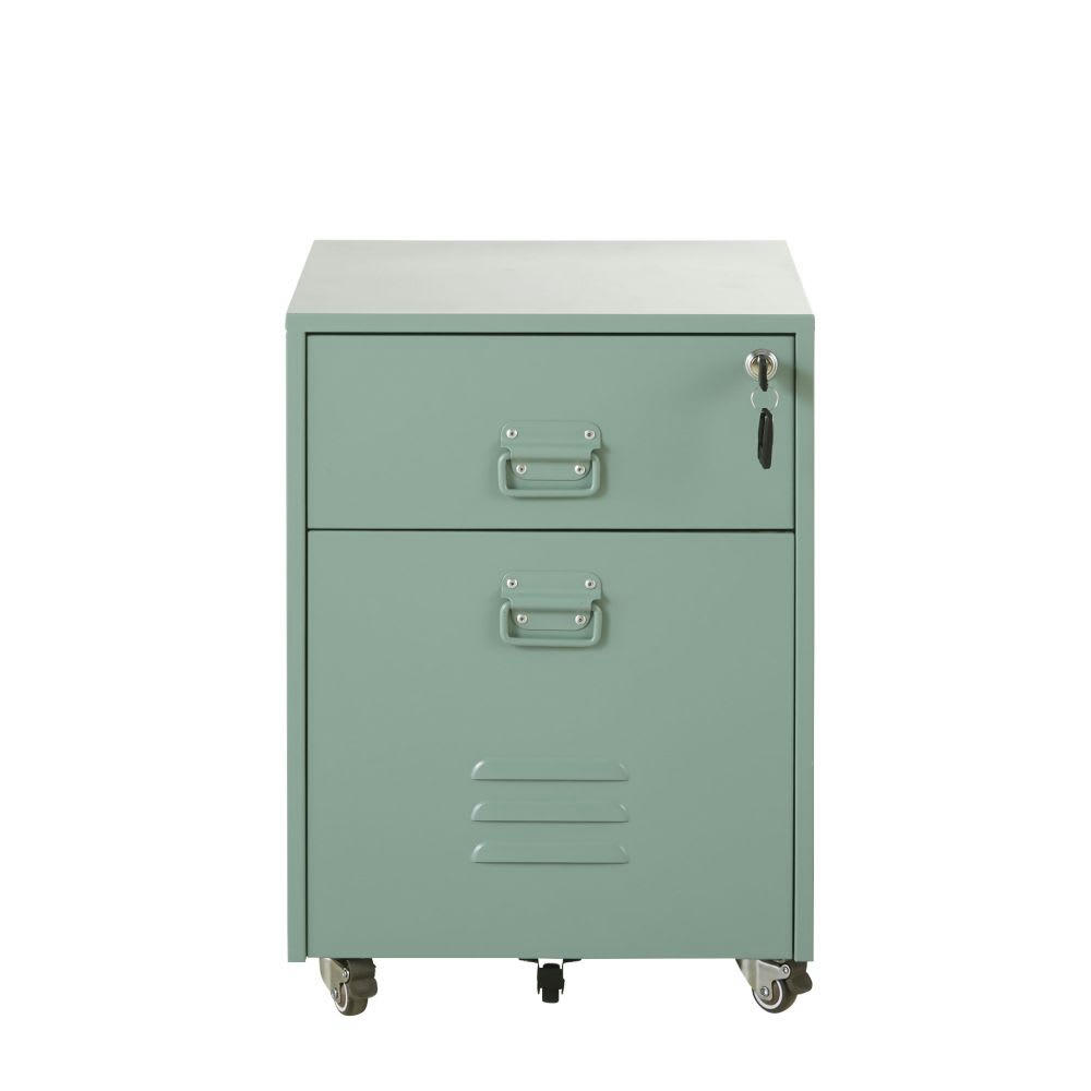 Loft Business - Caisson de bureau professionnel industriel en métal vert