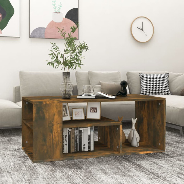 Stolik Kawowy Ława Stół Brązowy 100x50x40 Do Salonu Do Pokoju