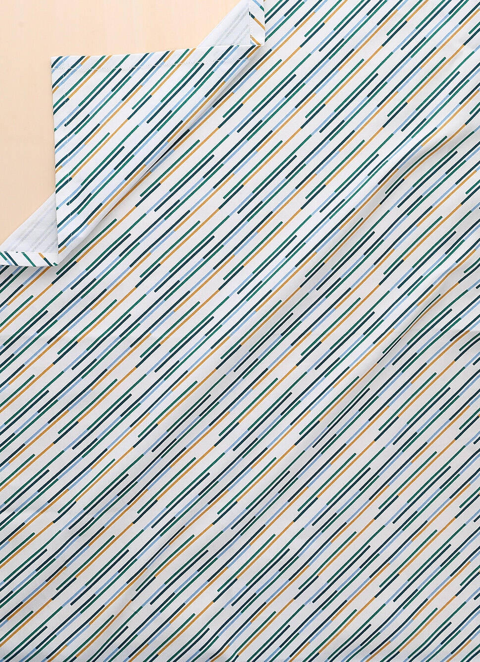 TORCHON EN COTON à RAYURES COMY MULTICOLORE