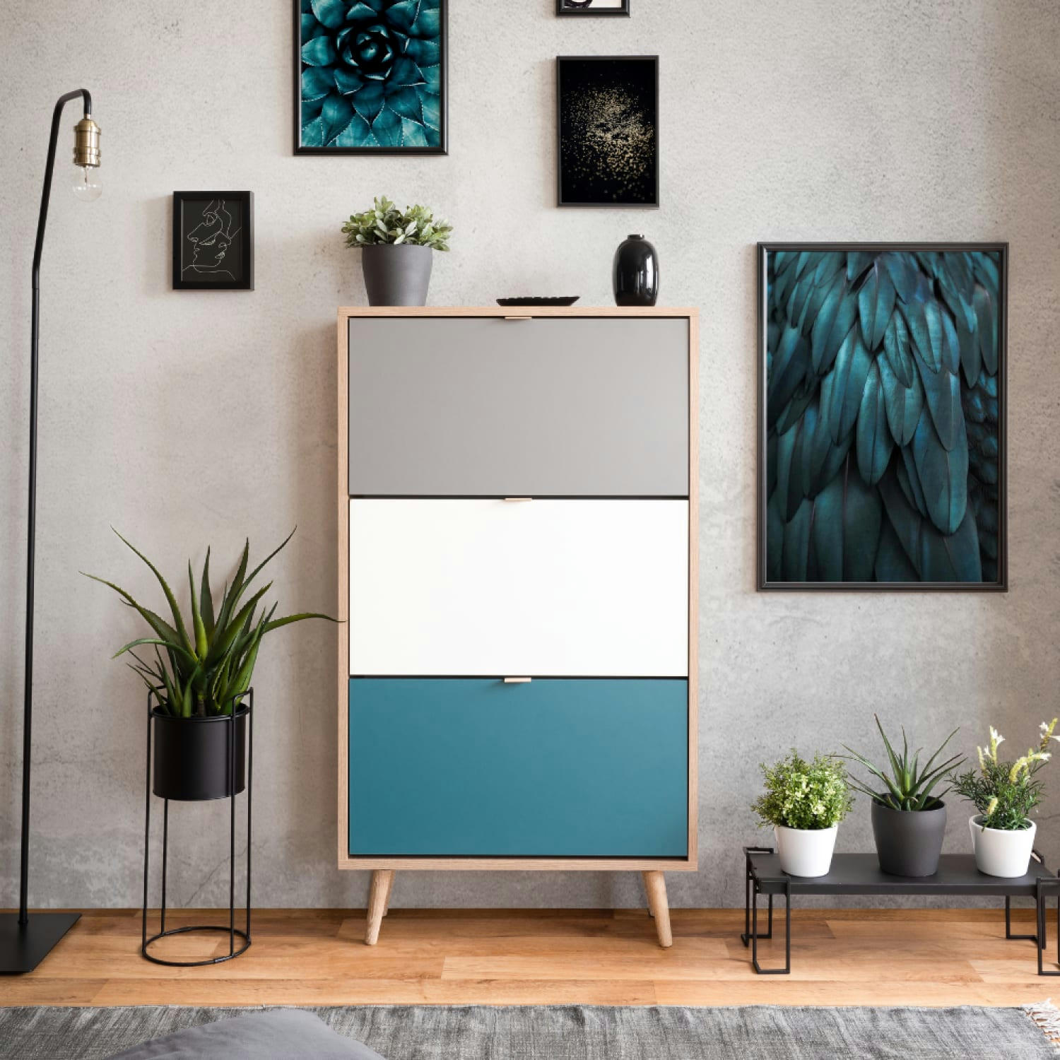 PERAST - Meuble à chaussures en bois